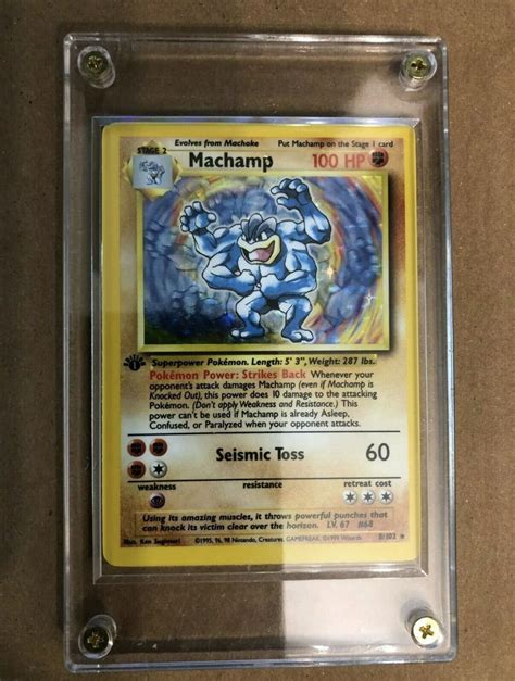 Machamp St Edition Holo Foil Pokemon Card Mint Condition