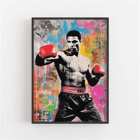 Pop Art Muhammad Ali Print Graffiti Muhammad Ali Artwork Etsy De