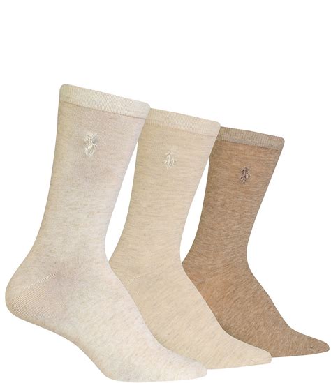 Polo Ralph Lauren Womens Flat Knit Trouser Socks 3 Pack Dillards