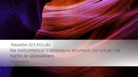 Psalmów 92 3 POLUBG Desktop Wallpaper Na instrumencie o dziesięciu