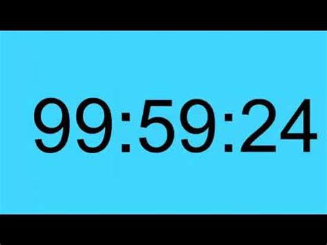 100 Hour Timer No Beeps YouTube