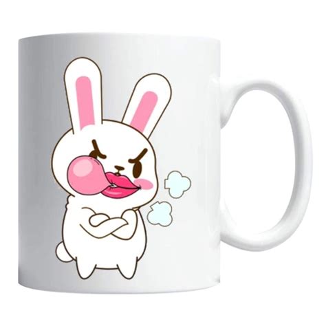 Cana Magica Termosensibila Personalizata Funny Bunny 330 Ml