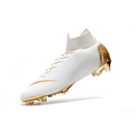 Nike Mercurial Superfly Vi 360 Elite Fg Cleat White Gold