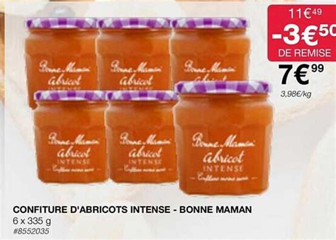 Promo Confiture D Abricots Intense Bonne Maman Chez Costco