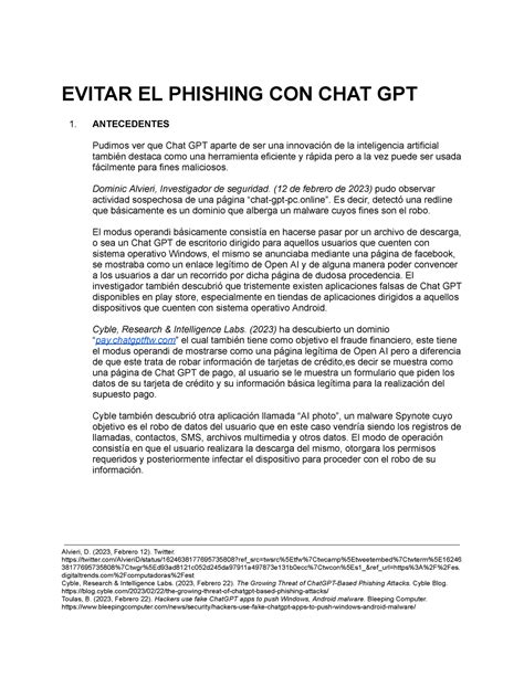 Evitar El Phishing Evitar El Phishing Con Chat Gpt Antecedentes