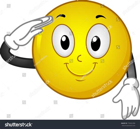 cartoon salute images stock  vectors shutterstock
