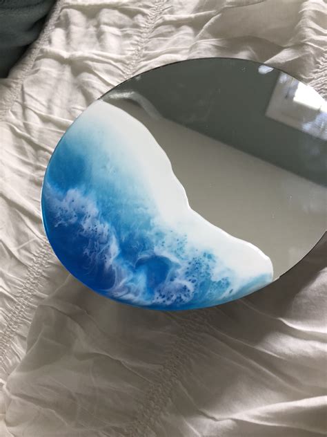 Resin Mirror Mirror Painting Painted Mirror Art Mirror Art