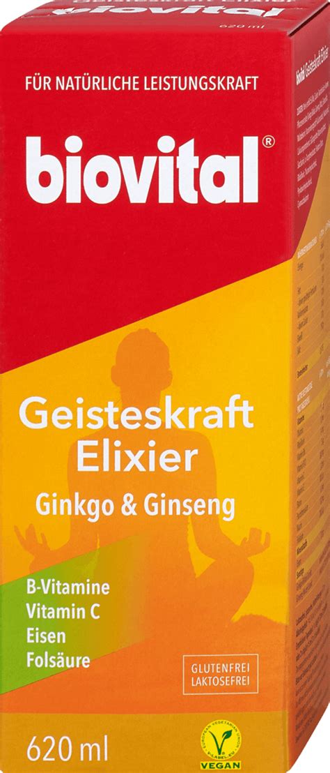 Biovital Geisteskraft Elixier Grinko Ginseng Ml Dm At