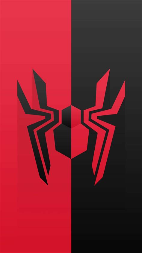 Black Spiderman Symbol Wallpaper