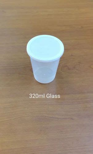 Ml Pp Transparent Glass With Lid At Rs Piece Disposable