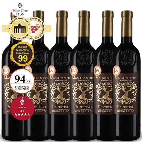 Appassite Masso Antico Primitivo 2019 瑪索金藤圈winetime