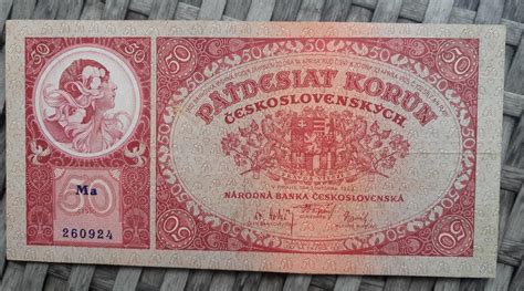 VZÁCNÁ 50 KORUNA 1929 NEPERFOROVANÁ PĚKNÁ série Ma Aukro