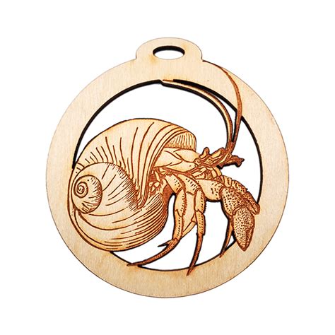 Coastal Christmas Decor Hermit Crab Ornament PE