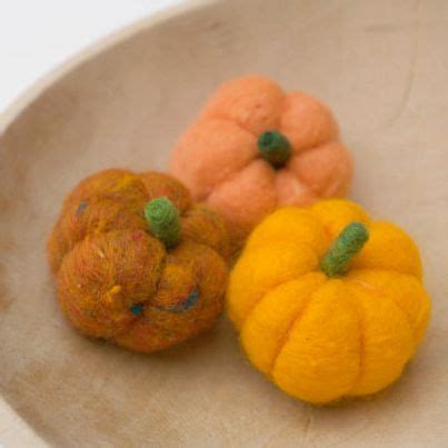 Needle Felted Pumpkin Tutorial The Magic Onions TheMagicOnions