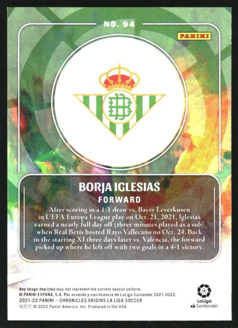 Panini Chronicles La Liga Purple Astro Borja Iglesias