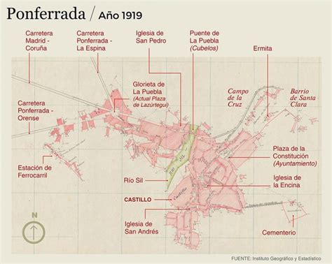 La Evoluci N De Ponferrada Desde En Un Mapa Interactivo