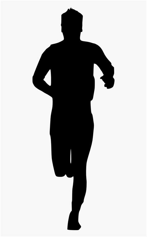 Man Running Silhouette Transparent, HD Png Download - kindpng