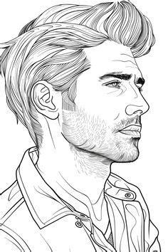 Handsome Man Coloring Page Free Pr Ntable Nel Uomini Disegni