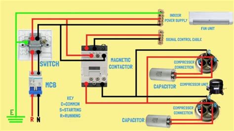 Split Ac Wiring Diagram Indoor Outdoor Single Phase Split