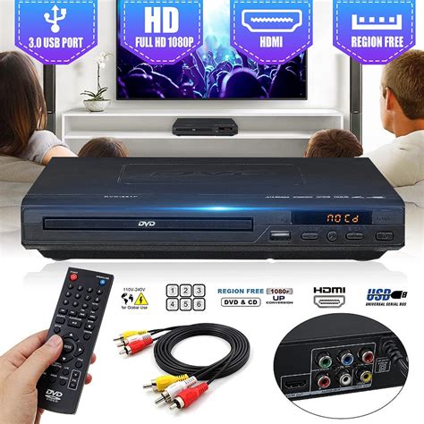 HDMI DVD Player Multimedia Digital DVD TV Support HDMI CD SVCD VCD MP3 ...