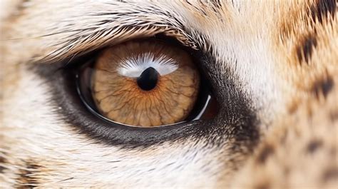 Premium AI Image | A close up of a cheetah's eye