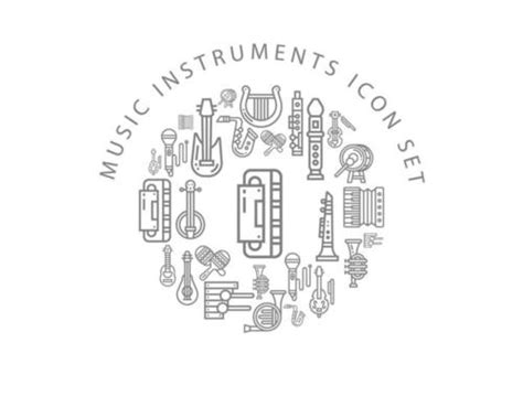 instrument logo vector art icons  graphics