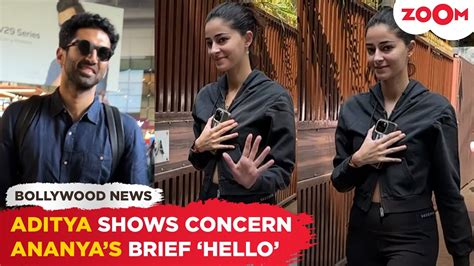 Aditya Roy Kapur Shows Concern Towards A Pap Ananya Panday Briefly