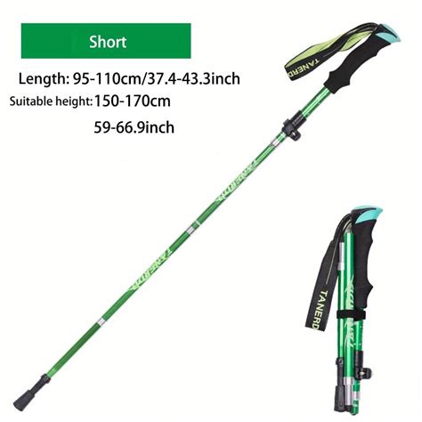 5 Section Outdoor Fold Trekking Pole Camping Portable Walking Hiking