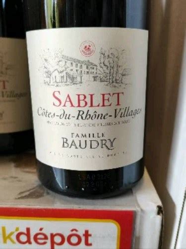 Famille Baudry Côtes du Rhône Villages Sablet Vivino US