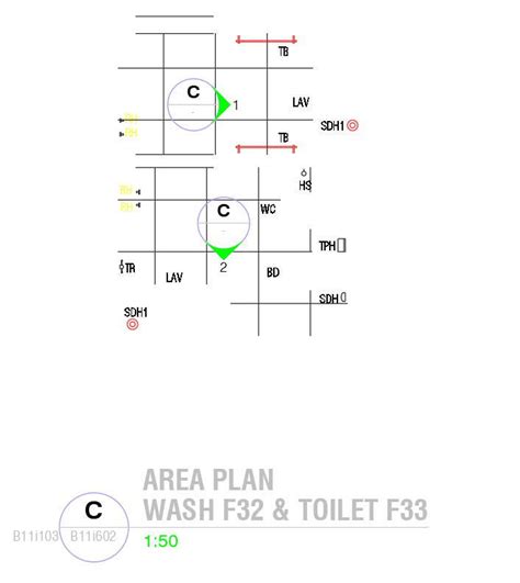 Area Plan Of Toilet In Detail Autocad 2d Drawing Dwg File Cad File