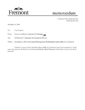 Fillable Online City Clerkcity Of Fremont Official Website Fax Email