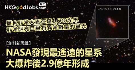 Hkgoodjobs 【職場創科新思維】nasa發現最遙遠的星系 大爆炸後2 9億年形成