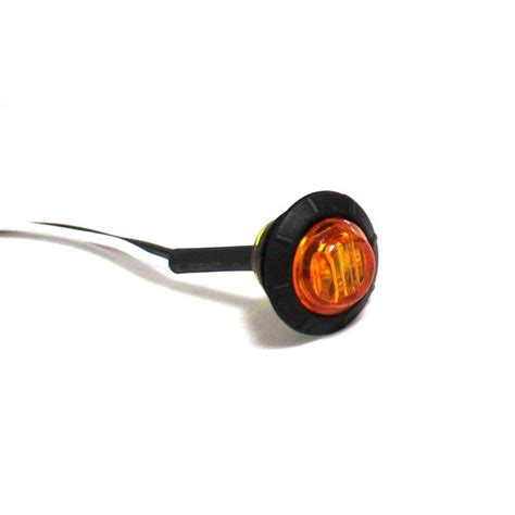 4 Pack 3/4" Round Amber LED Side Marker/Running Lights - Vic's Light Kits