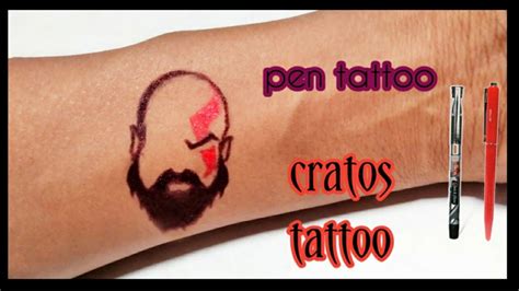 How To Make Tattoo With Pen Cratos Tattoo Kaise Banaye Tattoo On Hand