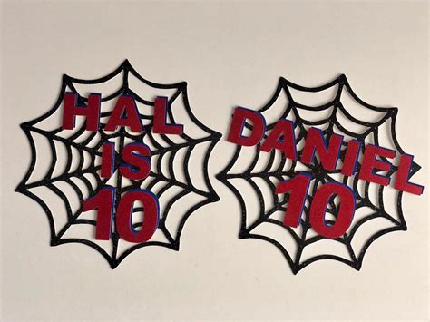 Personalised Spider Man Inspired Cake Topper Holographic Etsy