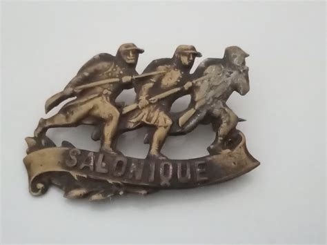 A Rare French Sweetheart Badge For Salonika Salonika And The Balkans