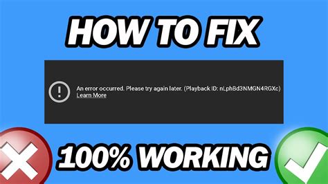 How To Fix Youtube An Error Occurred Please Try Again Later Youtube Playback Id Error Youtube