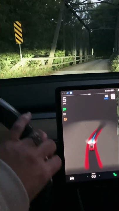 How Does A Tesla Model 3 Full Self Driving Handle A Gravel Country Road