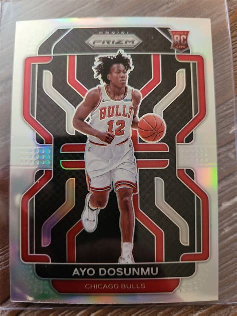 2021 22 Panini Prizm Ayo Dosunmu Silver Prizm RC Chicago Bulls EBay