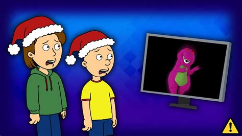 Caillou And Boris Get Barney Error Youtube