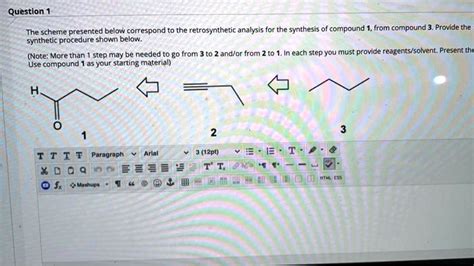 SOLVED Questlon The Scheme Presented Below Correspond To The