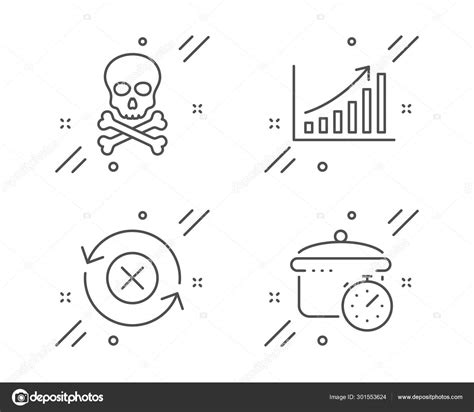 Gráfico Gráfico Perigo Químico E Rejeitar ícones De Atualização Set