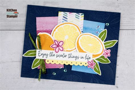 Sweet Citrus Stamp A Stack Card Class Sweeter Things Part Of