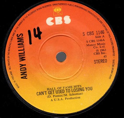 Andy Williams – Can't Get Used To Losing You (Vinyl) - Discogs