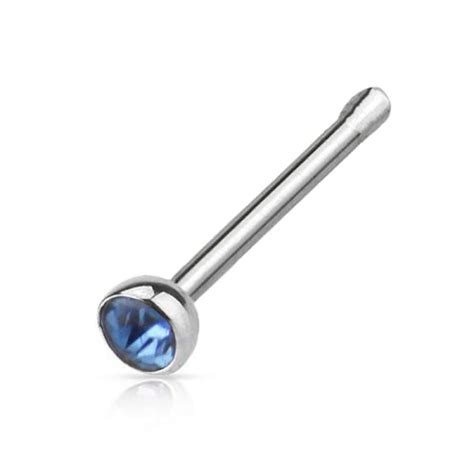 CZ Gem 316L Surgical Stainless Steel Nose Hook OZ Body Jewellery