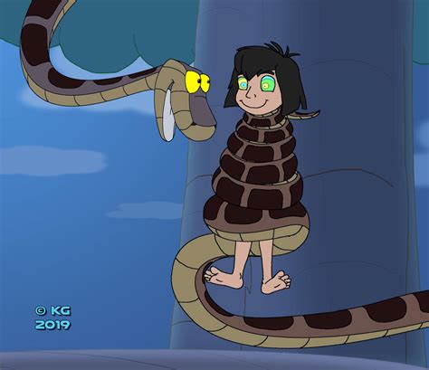 The First Encounter (Kaa and Mowgli) by kylgrv on DeviantArt