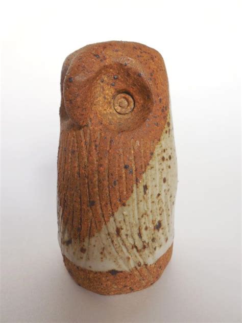 Mid Century Ceramic Owl Figure Studio Pottery Barn Owl S Etsy