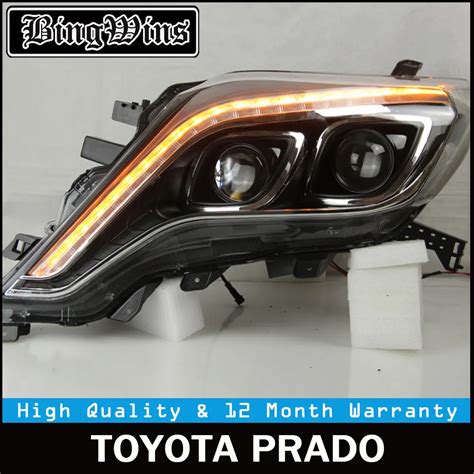 Car Styling 2014 2015 For Toyota Prado Xenon Headlights Car Styling Bi