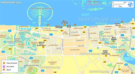 Dubai City Map Tourist