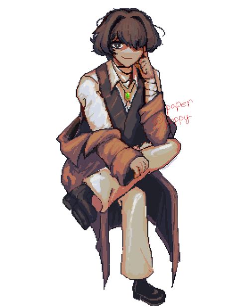 pixeled a dazai ! :D : r/BungouStrayDogs